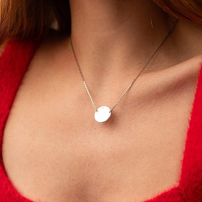 Срібне кольє "Сонячні зайчики" 181046 №8