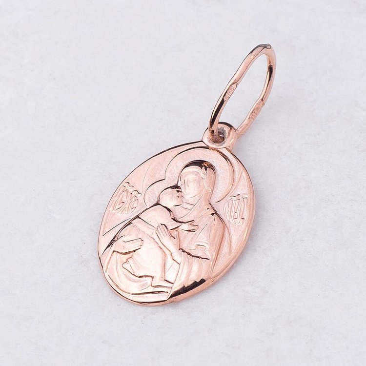 Золота ладанка "Богородиця" п01183 від ювелірного магазину Онікс - 1