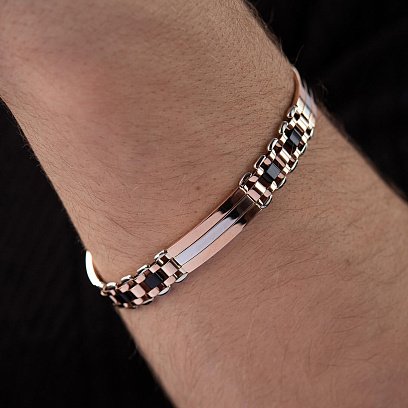 Мужской золотой браслет б05189 №2