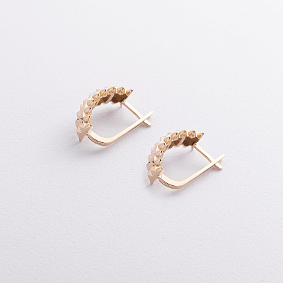 Сережки в жовтому золоті с09492 №2