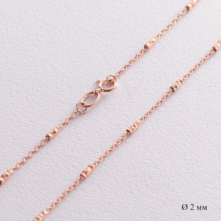 Ланцюжок в червоному золоті (2 мм) ц00419 від ювелірного магазину Онікс