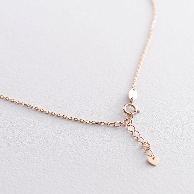 Золотое колье "Звезда" с фианитами кол01402 от ювелирного магазина Оникс - 3