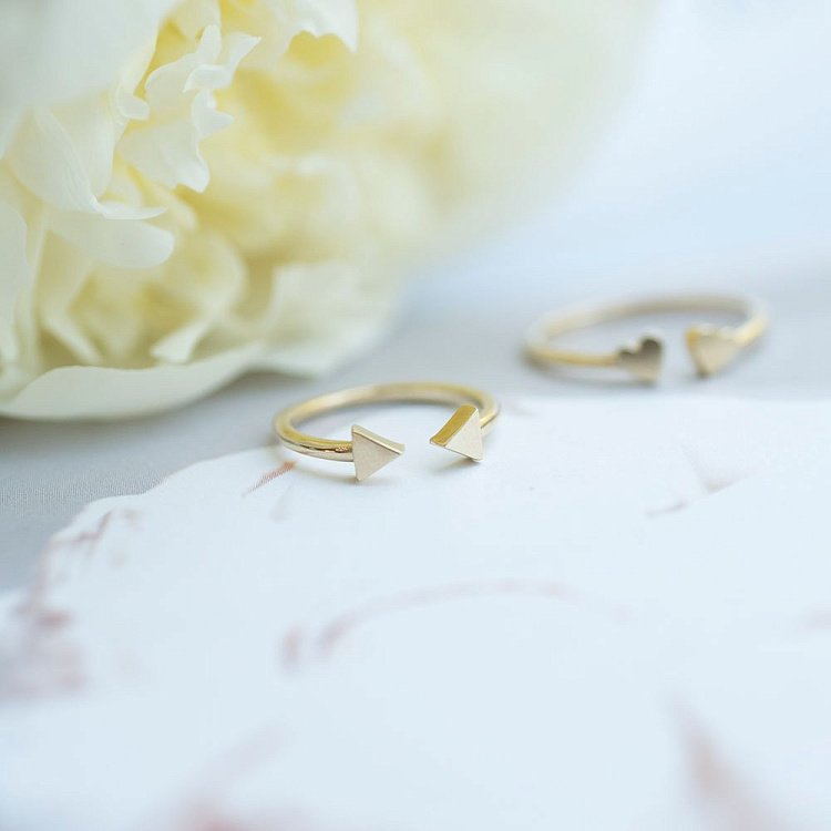 Золотое кольцо "Стрелки" к05487 от ювелирного магазина Оникс - 4