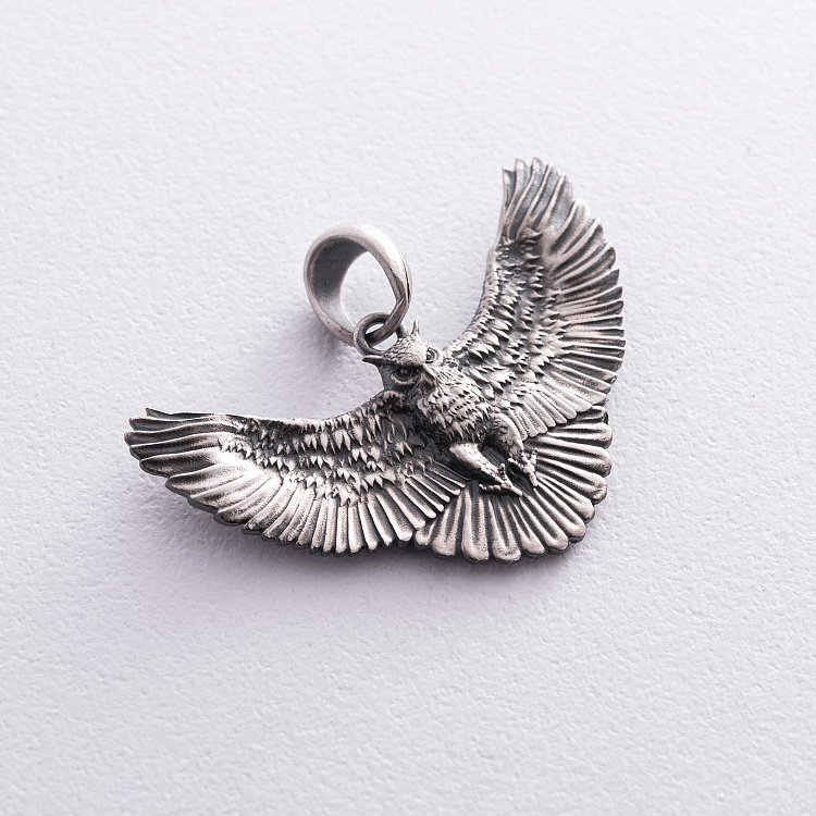 Срібний кулон "Сова" 7039 від ювелірного магазину Онікс - 7