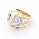 Золотое кольцо с эмалью к03488 от ювелирного магазина Оникс - 1