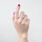 Серебряное помолвочное кольцо (фианит) 111978 от ювелирного магазина Оникс - 1