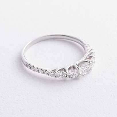 Золотое кольцо с бриллиантами кб0681mi №2