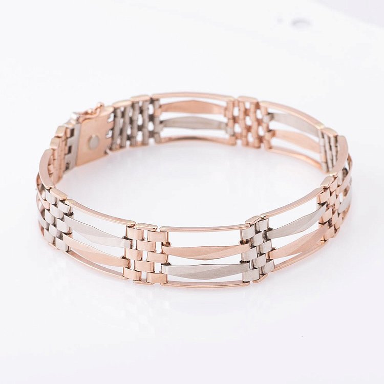 Чоловічий браслет із золота б00584 від ювелірного магазину Онікс