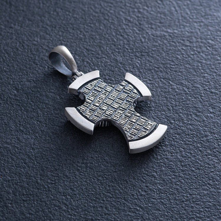 Серебряный крест "Архангел Михаил" 1193 от ювелирного магазина Оникс - 3