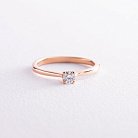 Помолвочное золотое кольцо с бриллиантом кб0234 от ювелирного магазина Оникс - 4