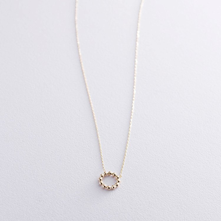 Колье "Гармония" в желтом золоте кол01676 от ювелирного магазина Оникс