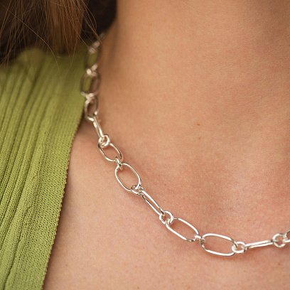 Срібне кольє "Вплив" 181101 №9