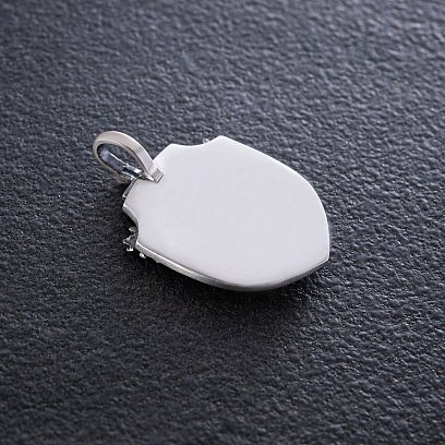 Срібний кулон "Архангел Михаїл" з оніксом (можливе індивідуальне гравіювання) 277 №8