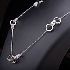 Ексклюзивне срібне кольє з фіанітами 18235 от ювелирного магазина Оникс - 1