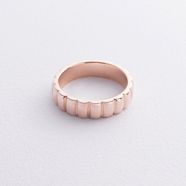 Кольцо "Leone" в красном золоте к08139 от ювелирного магазина Оникс - 2