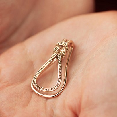 ﻿Затиск для грошей у червоному золоті заж00127 №2