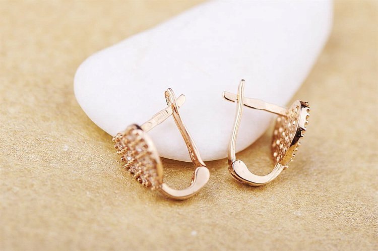 Сережки "Сердечки" с02586 від ювелірного магазину Онікс - 2