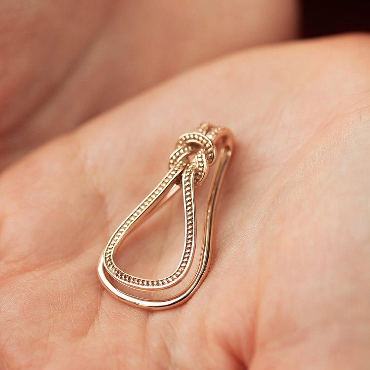 ﻿Затиск для грошей у червоному золоті заж00127 від ювелірного магазину Онікс - 1