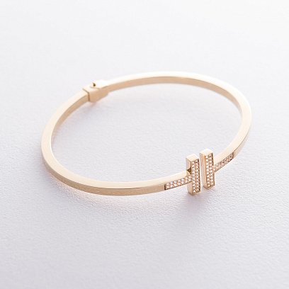 Золотой браслет (фианиты) б02314