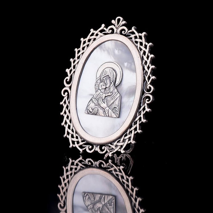 Икона Божией Матери "Владимирская" 23464в от ювелирного магазина Оникс