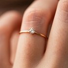 Помолвочное золотое кольцо с бриллиантом 227892421 от ювелирного магазина Оникс - 6