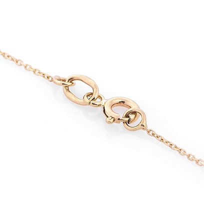 Золотое колье "Звезда и сердце" кол01077 №3