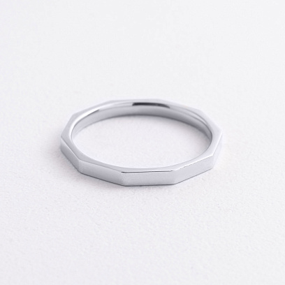 Кольцо в белом золоте к08387