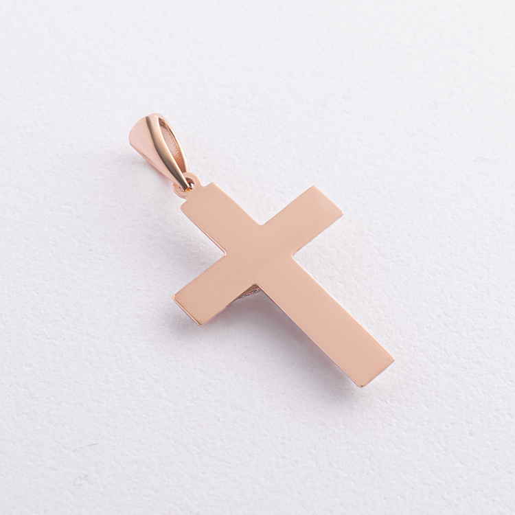 Золотой крестик "Распятие" п04074 от ювелирного магазина Оникс - 1