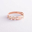 Золотое кольцо "Цепочка" к07074 от ювелирного магазина Оникс - 2