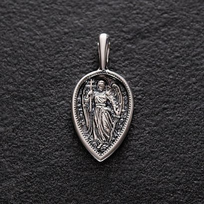 Серебряная ладанка "Ангел Хранитель" 132969 №2