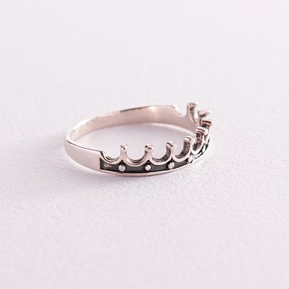 Срібна каблучка "Корона" 111696