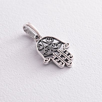 Срібна підвіска "Хамса" 133117