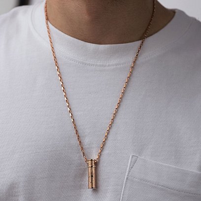 Золотой кулон - мощевик п03925 №4