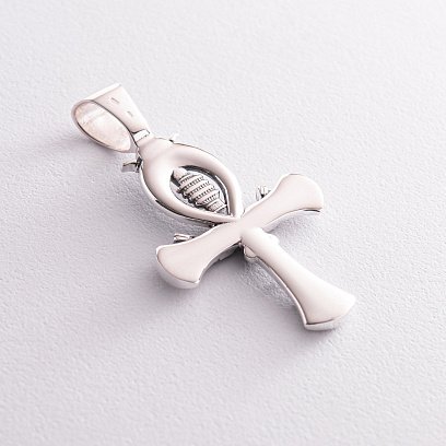 Срібний кулон "Єгипетський хрест Анкх. Жезл Озіріс - символ вічного життя" 133111 №8