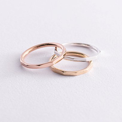 Каблучка "Далія" в червоному золоті к06867 №3