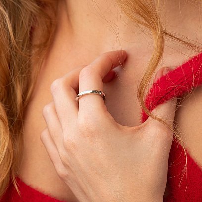 Серебряное кольцо "Бесконечность" 7161род №4