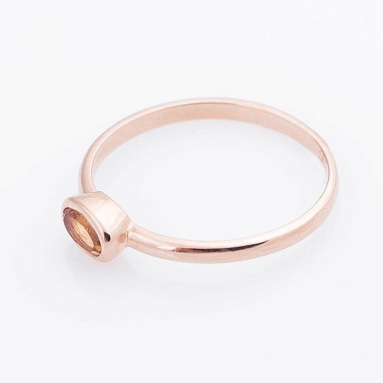 Золотое кольцо с цитрином 02-1434.3.1270 от ювелирного магазина Оникс - 2