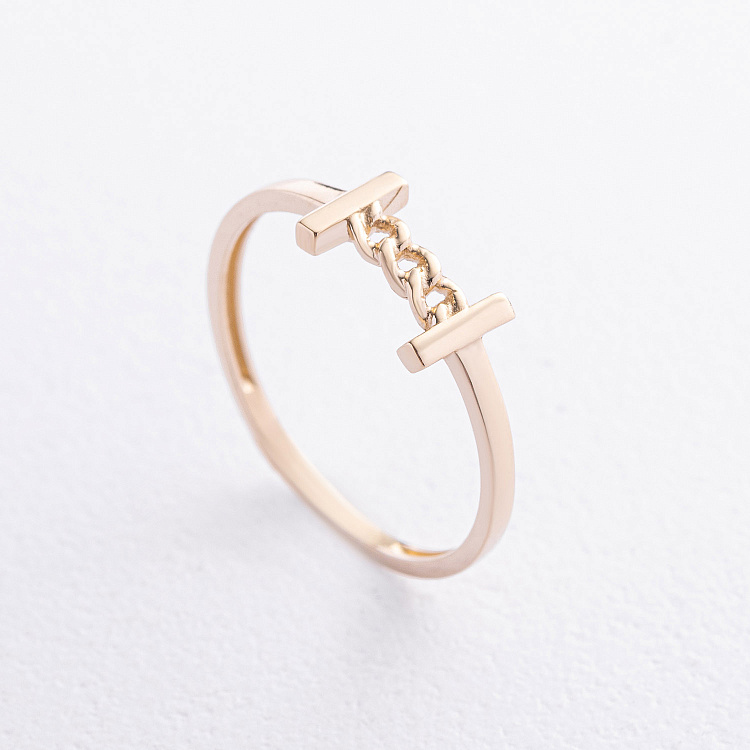 Каблучка "Patrice" у жовтому золоті к08508 від ювелірного магазину Онікс