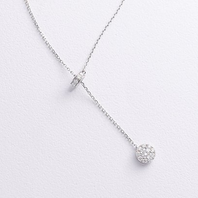 Золотое колье - галстук с бриллиантами колб0150mi