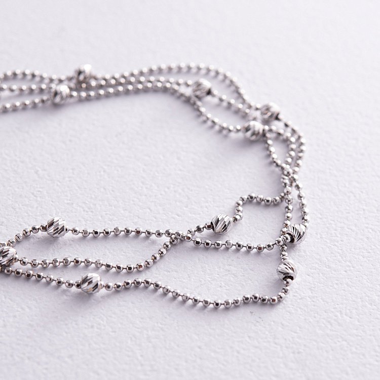 Браслет "Кульки" у білому золоті б05131 від ювелірного магазину Онікс - 2