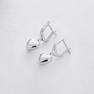 Серебряные серьги "Сердечки" 122379 от ювелирного магазина Оникс