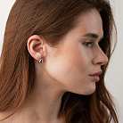 Сережки - пусети "Polly" у сріблі 7275 от ювелирного магазина Оникс - 6