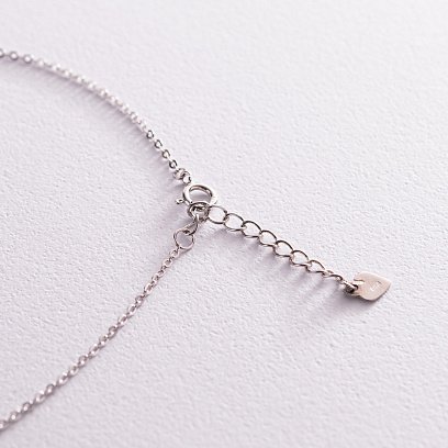 Серебряное колье "Древо жизни" с фианитами 181178 №7