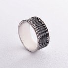 Серебряное текстурное кольцо 7017 от ювелирного магазина Оникс - 12
