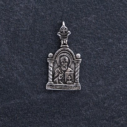 Золота підвіска "Святий Миколай" п03788 №5