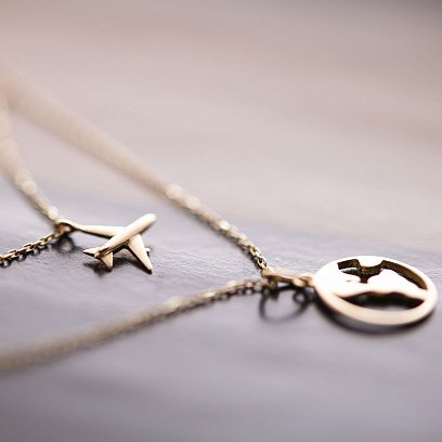 Кольє в жовтому золоті "Навколосвітня подорож" кол01685 №13