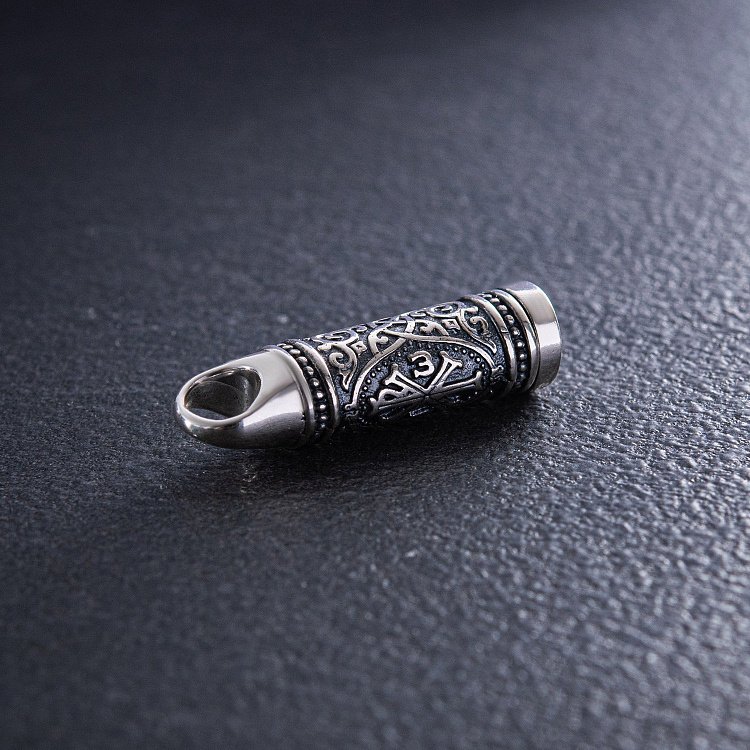 ﻿Срібний кулон - мощевик Хризма 133086 від ювелірного магазину Онікс - 2