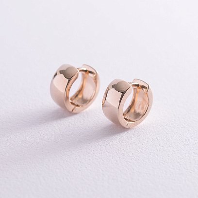 Серьги - кольца в красном золоте с06961