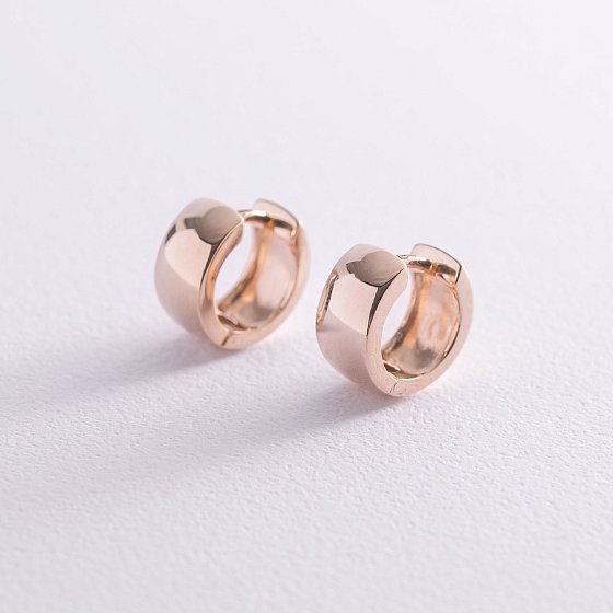 Серьги - кольца в красном золоте с06961