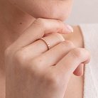 Кольцо в красном золоте с бриллиантами 220962421 от ювелирного магазина Оникс - 5
